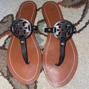 Tory Burch Mini Miller leather sandals (black)